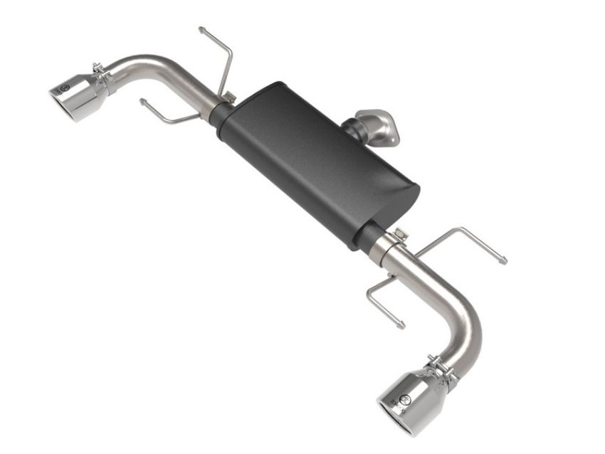 aFe Power 49-37021-P Takeda 2-1/2 IN 304 Stainless Steel Axle-Back Exhaust System w/ Polished Tip