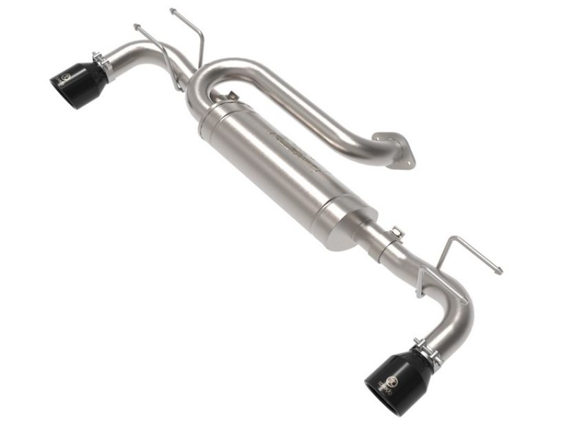 aFe Power 49-37023-B Takeda 3 IN to 2-1/2 IN 304 Stainless Steel Axle-Back Exhaust w/ Black Tip