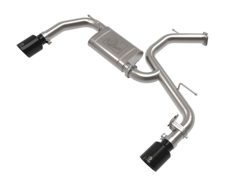 aFe Power 49-37027-B Takeda 3 IN 304 Stainless Steel Axle-Back Exhaust w/ Black Tips