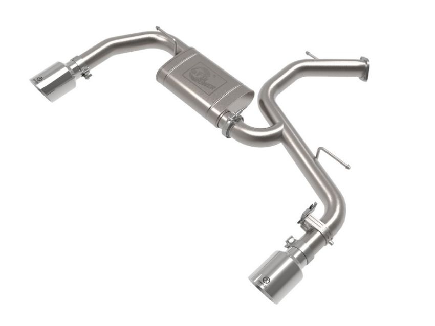 aFe Power 49-37027-P Takeda 3 IN 304 Stainless Steel Axle-Back Exhaust w/ Polished Tips