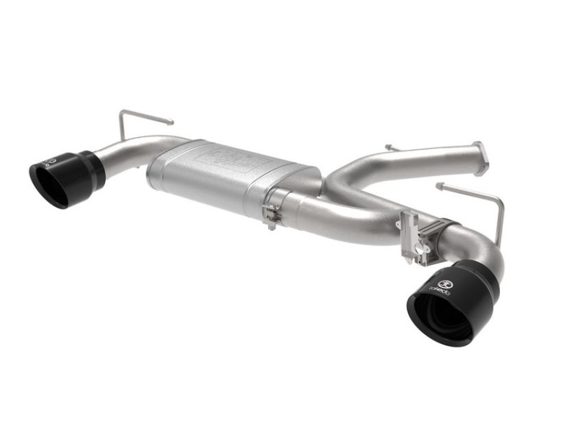 aFe Power 49-37029-B Takeda 3 IN 304 Stainless Steel Axle-Back Exhaust w/ Black Tips