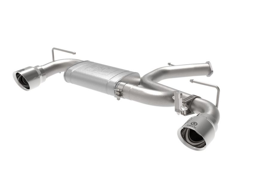 aFe Power 49-37029-P Takeda 3 IN 304 Stainless Steel Axle-Back Exhaust w/ Polished Tips