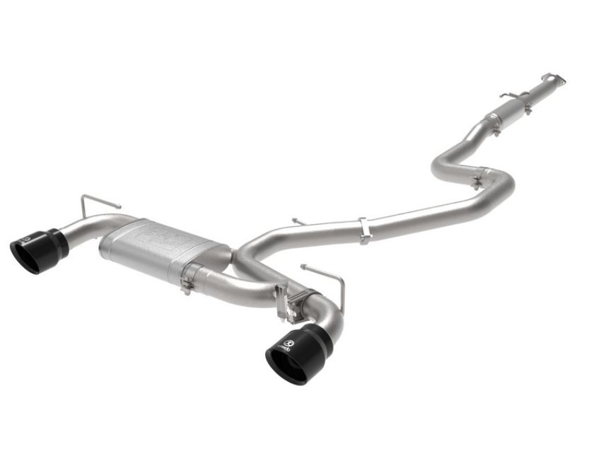 aFe Power 49-37030-B Takeda 3 IN 304 Stainless Steel Cat-Back Exhaust w/ Black Tips