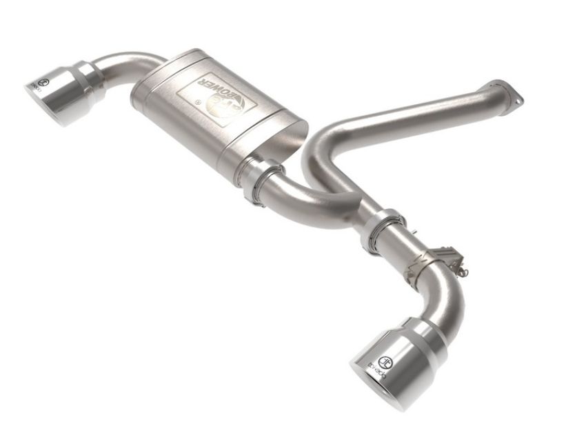 aFe Power 49-37032-P Takeda 3 IN 304 Stainless Steel Axle-Back Exhaust w/ Polished Tips
