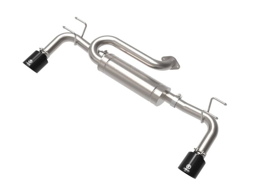 aFe Power 49-37036-B Takeda 2-1/2 IN 304 Stainless Steel Axle-Back Exhaust w/ Black Tip