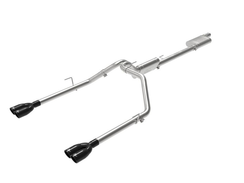 aFe Power 49-38084-B Vulcan Series 3 IN to 2-1/2 IN 304 Stainless Steel Cat-Back Exhaust System Black