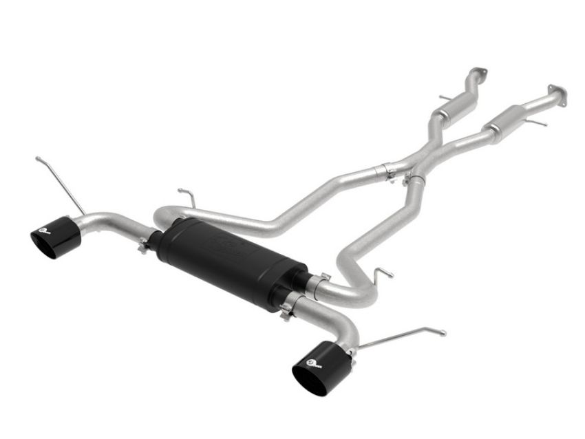 aFe Power 49-38085-B Vulcan Series 3 IN 304 Stainless Steel Cat-Back Exhaust System Black