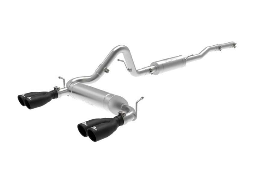 aFe Power 49-38087-B Vulcan Series 2-1/2 IN 304 Stainless Steel Cat-Back Exhaust System Black