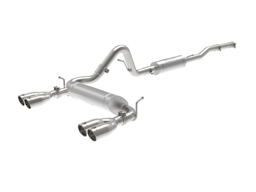 aFe Power 49-38087-P Vulcan Series 2-1/2 IN 304 Stainless Steel Cat-Back Exhaust System Polished