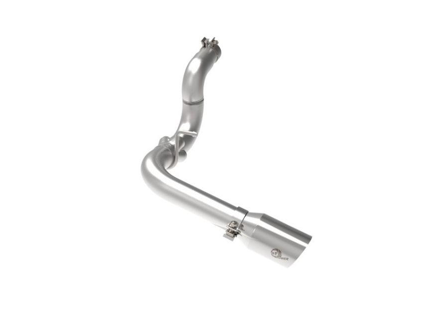 aFe Power 49-38092-P Large Bore-HD 3 IN 304 Stainless Steel DPF-Back Exhaust System w/Polished Tip