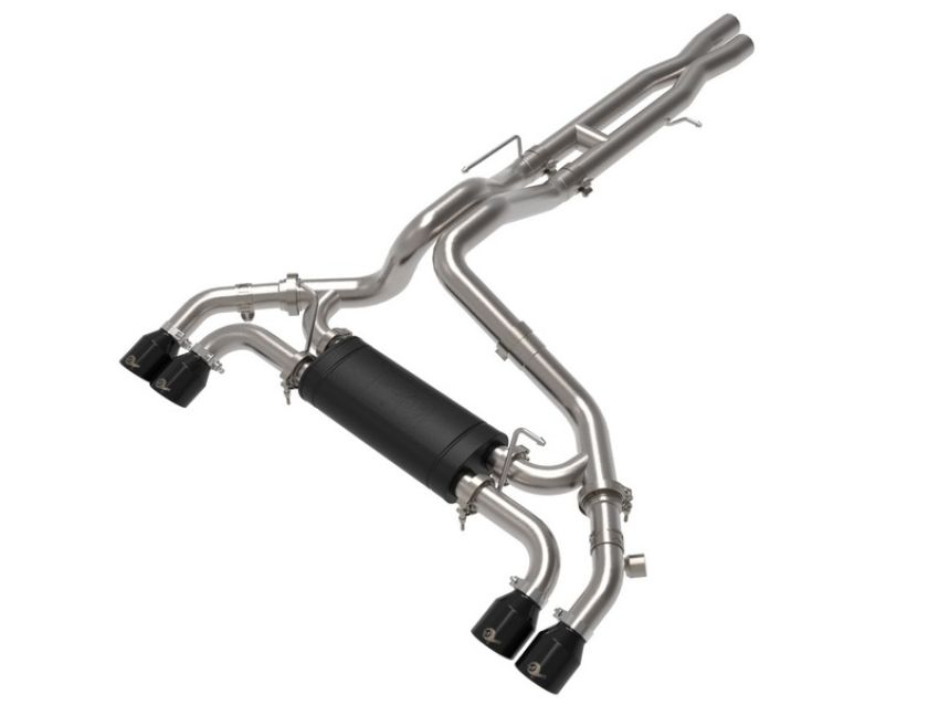 aFe Power 49-38098-B Vulcan Series 2-1/2 IN to 3 IN Stainless Steel Cat-Back Exhaust System Black