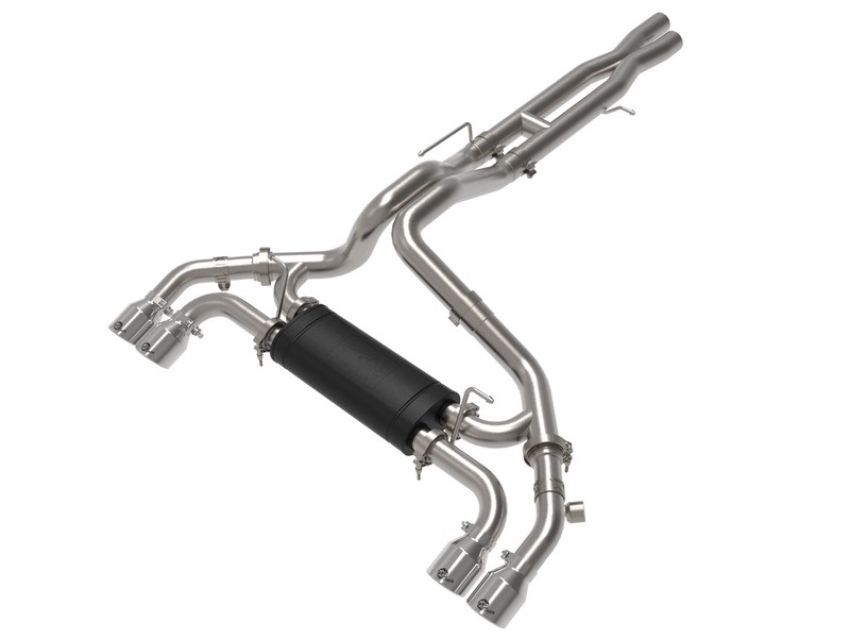 aFe Power 49-38098-P Vulcan Series 2-1/2 IN to 3 IN Stainless Steel Cat-Back Exhaust System Polished
