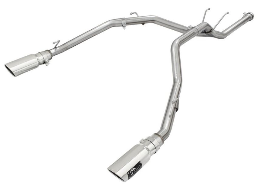 aFe Power 49-42041-P Large Bore-HD 2-1/2 IN Stainless Steel DPF-Back Exhaust System w/ Polished Tip