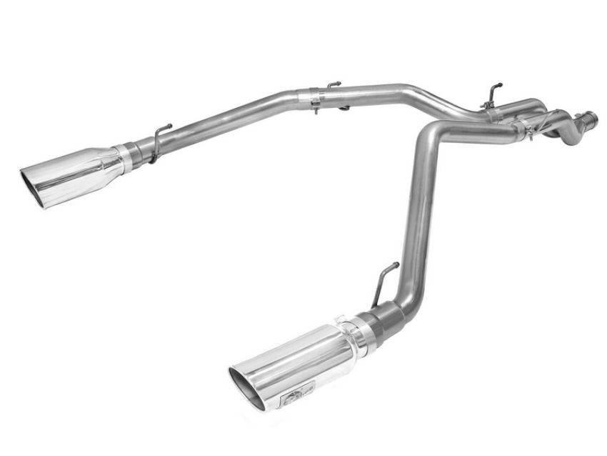 aFe Power 49-42045-P Large Bore-HD 3 IN 409 Stainless Steel DPF-Back Exhaust System w/Polished Tip