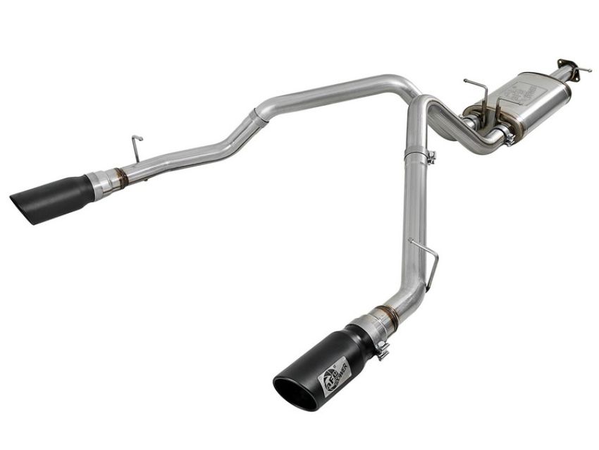 aFe Power 49-42059-B MACH Force-Xp 3 IN Stainless Steel Cat-Back Exhaust System w/ Dual Black Tips
