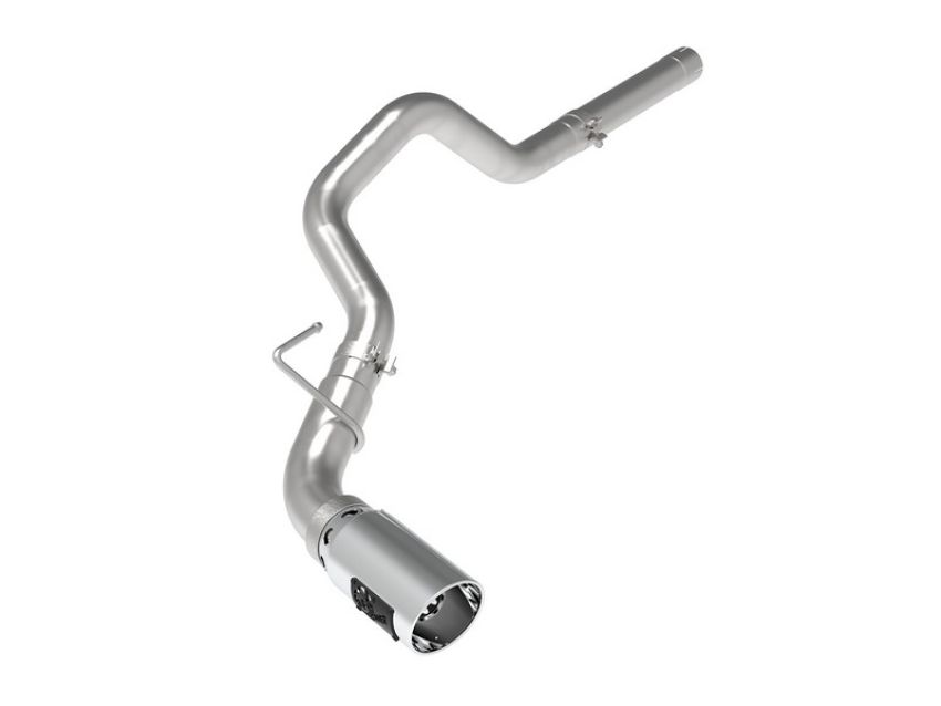 aFe Power 49-42065-P Large Bore-HD 3 IN 409 Stainless Steel DPF-Back Exhaust System w/Polished Tip