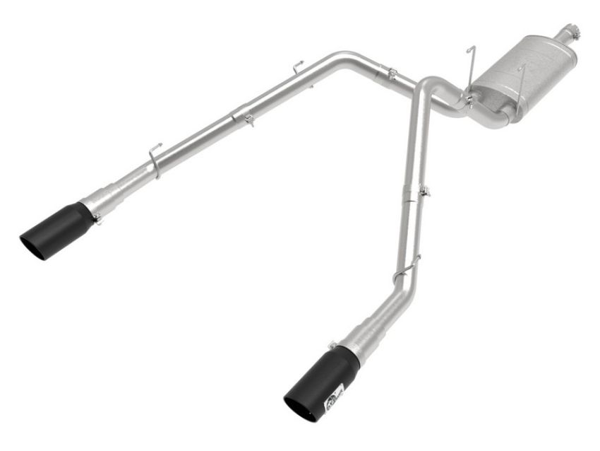 aFe Power 49-42074-B Apollo GT Series 3 IN 409 Stainless Steel Cat-Back Exhaust System w/ Black Tip
