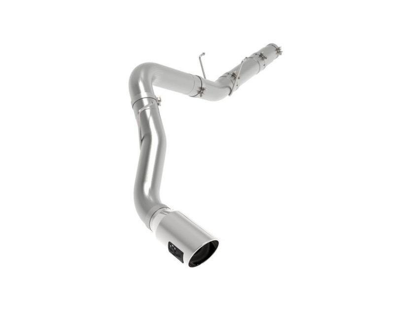 aFe Power 49-42078-P Large Bore-HD 5 IN 409 Stainless Steel DPF-Back Exhaust System w/Polished Tip