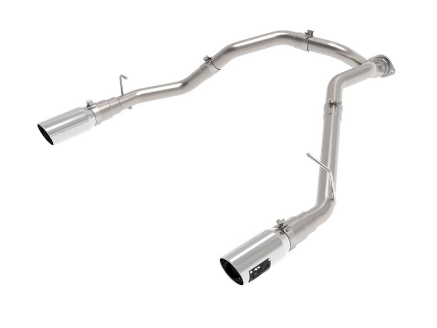 aFe Power 49-42080-P Large Bore-HD 3 IN 409 Stainless Steel DPF-Back Exhaust System w/Polished Tip