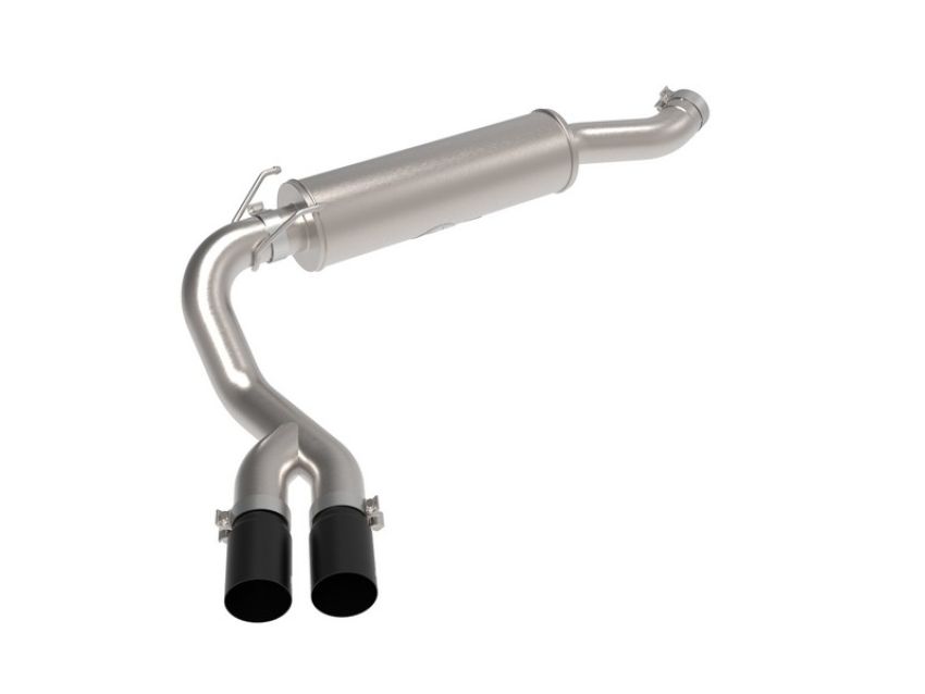 aFe Power 49-42082-B Rebel Series 3-1/2 IN Stainless Steel Cat-Back Exhaust System w/ Black Tip