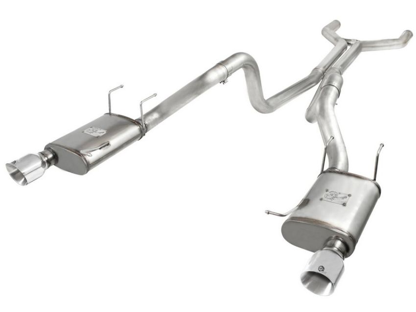 aFe Power 49-43049-P MACH Force-Xp 3 IN 409 Stainless Steel Cat-Back Exhaust System w/Polished Tip
