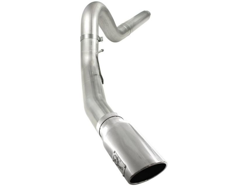 aFe Power 49-43054-P Large Bore-HD 5 IN 409 Stainless Steel DPF-Back Exhaust System w/Polished Tip