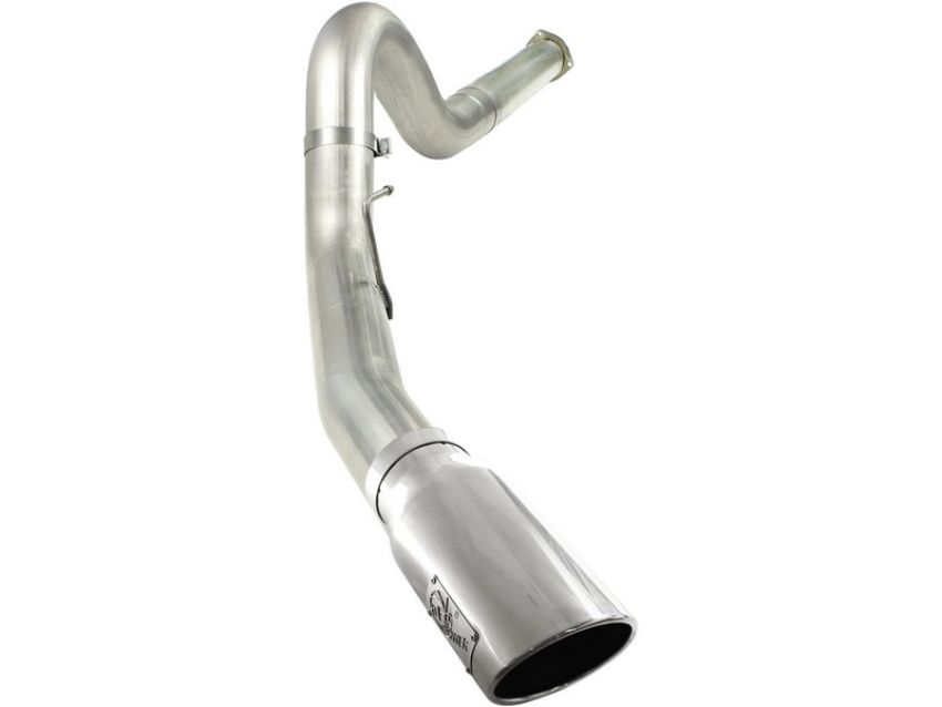 aFe Power 49-43055-P Large Bore-HD 5 IN 409 Stainless Steel DPF-Back Exhaust System w/Polished Tip
