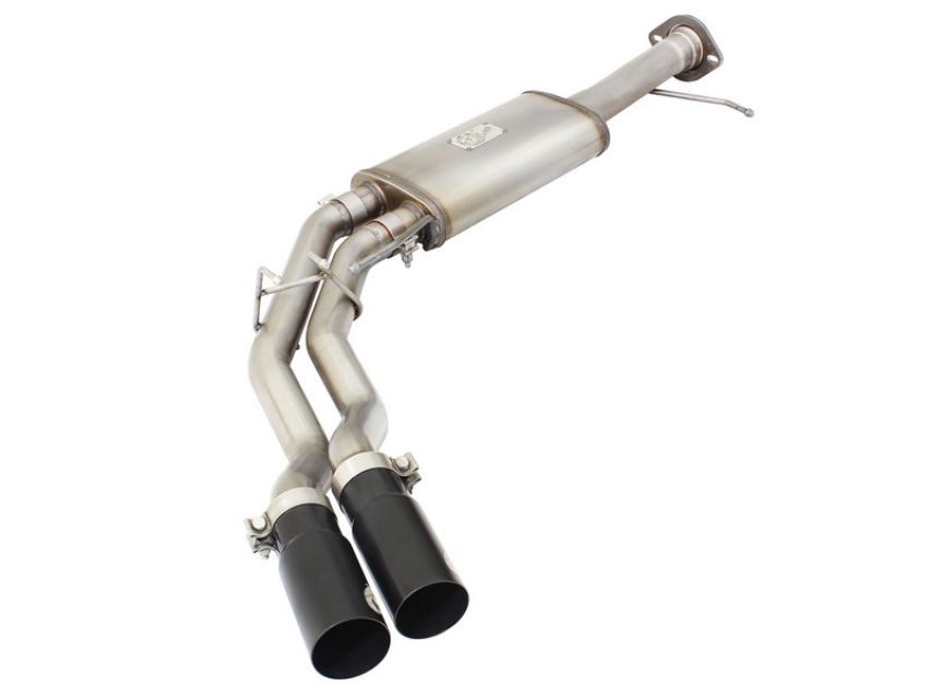 aFe Power 49-43071-B Rebel Series 3 IN to 2-1/2 IN 409 Stainless Steel Cat-Back Exhaust w/Black Tip