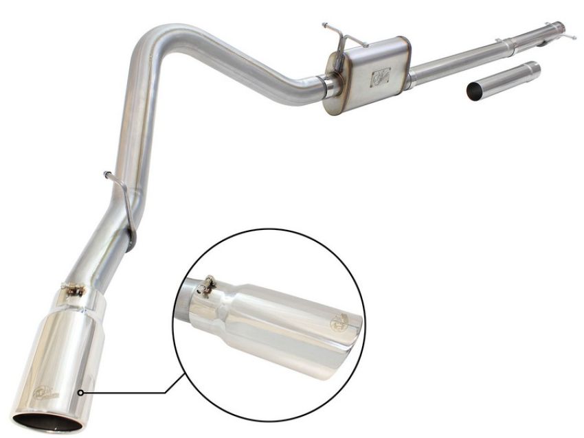 aFe Power 49-43076-P MACH Force-Xp 3 IN to 3-1/2 IN 409 Stainless Steel Cat-Back Exhaust w/Polish Tip