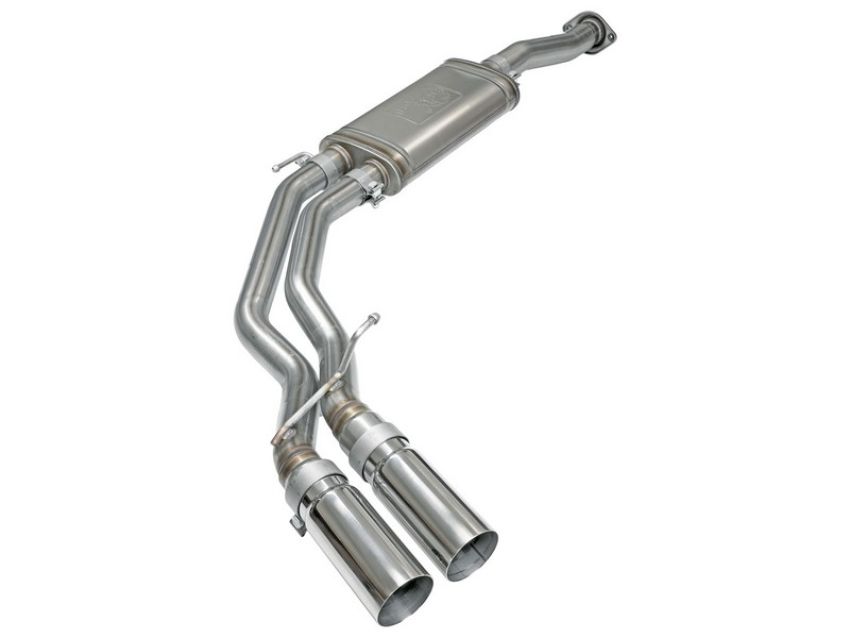 aFe Power 49-43081-P Rebel Series 3 IN to 2-1/2 IN 409 Stainless Steel Cat-Back Exhaust w/ Polish Tip