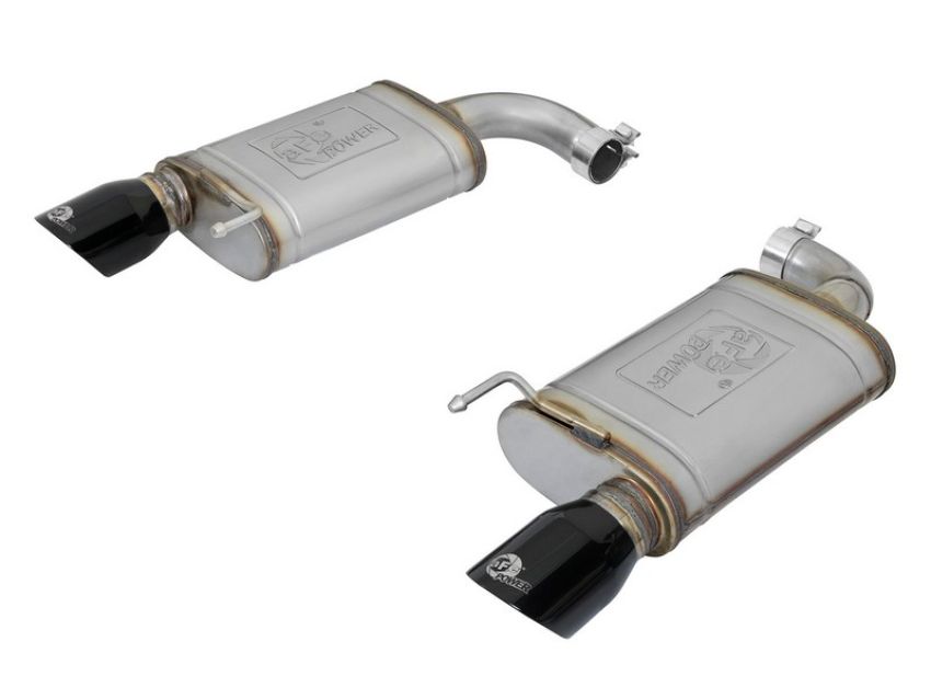 aFe Power 49-43085-B MACH Force-Xp 2-1/2 IN 409 Stainless Steel Axle-Back Exhaust System w/ Black Tip