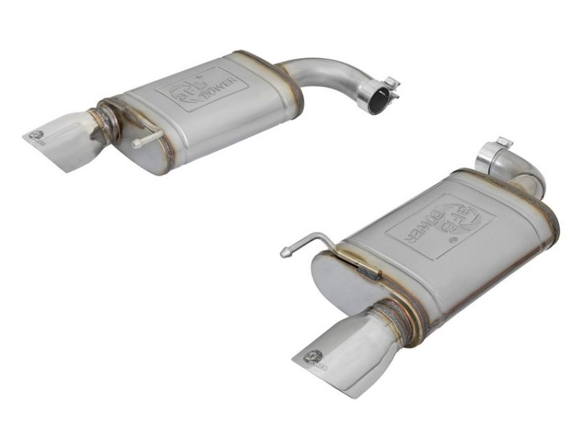 aFe Power 49-43085-P MACH Force-Xp 2-1/2 IN 409 Stainless Steel Axle-Back Dual Exhaust w/Polished Tip