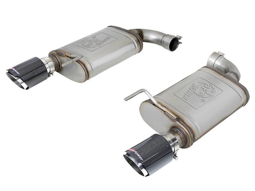 aFe Power 49-43105-C Mach Force Xp Stainless Steel Axle Back Exhaust System w/ Carbon Tips