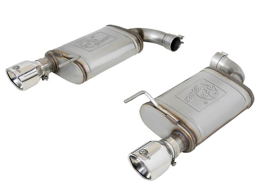 aFe Power 49-43105-P Mach Force Xp Stainless Steel Axle Back Exhaust System w/ Polished Tips