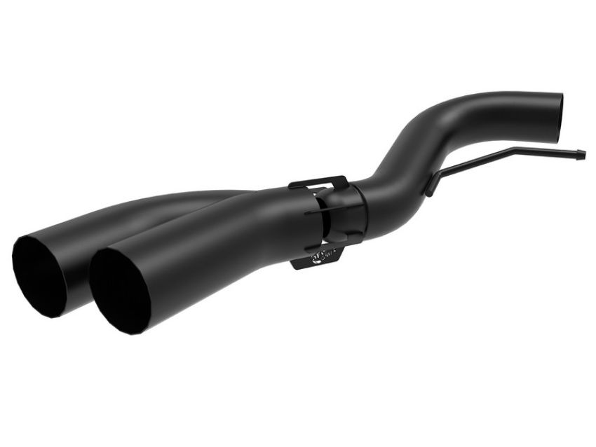 aFe Power 49-43108-B Rebel Series 409 Stainless Steel DPF-Back Exhaust System w/ Dual Black Tip