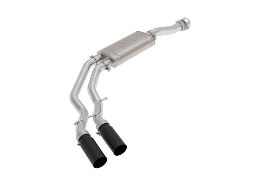 aFe Power 49-43128-B Rebel Series 3 IN to 2-1/2 IN 409 Stainless Steel Cat-Back Exhaust w/Black Tip