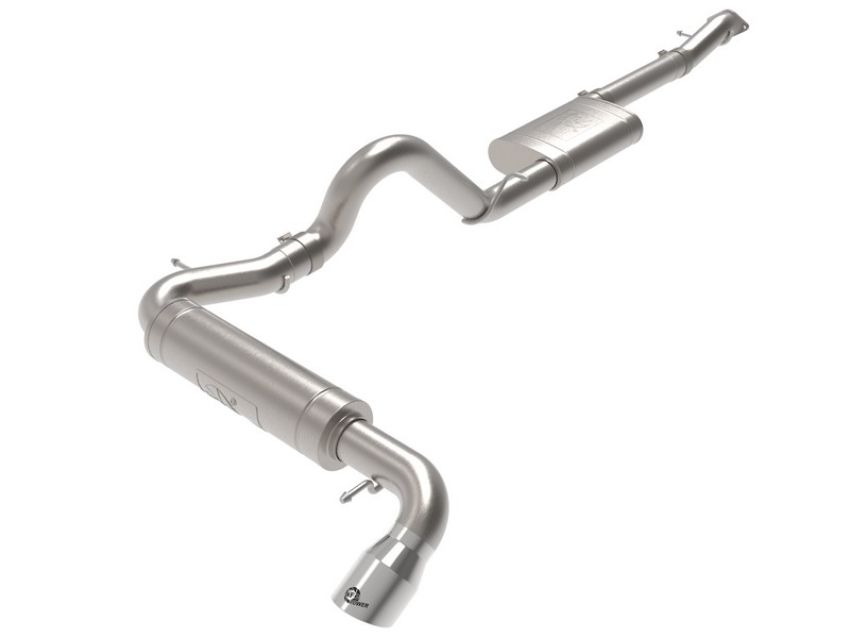 aFe Power 49-43136-P Apollo GT Series 3 IN 409 Stainless Steel Cat-Back Exhaust System w/ Polish Tip