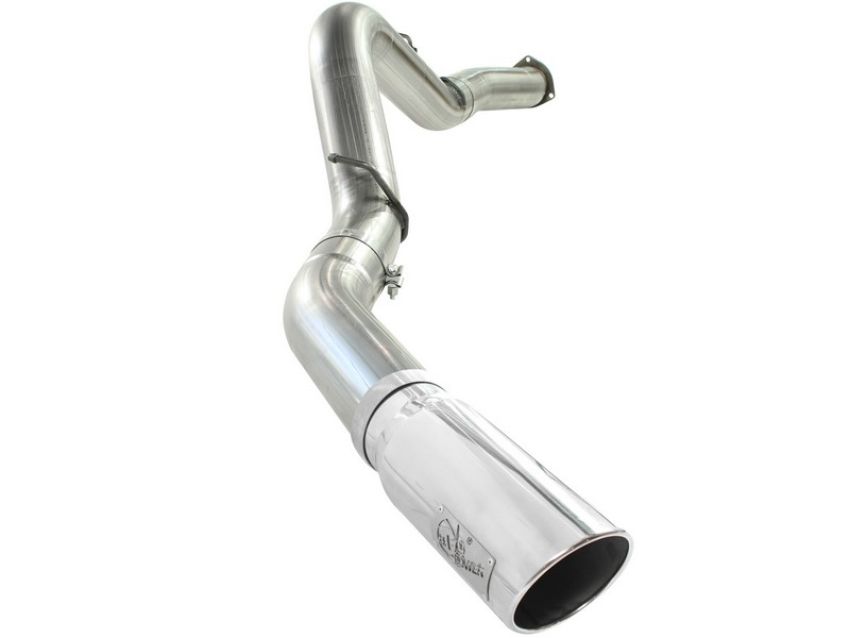 aFe Power 49-44040-P Large Bore-HD 5 IN 409 Stainless Steel DPF-Back Exhaust System w/Polished Tip
