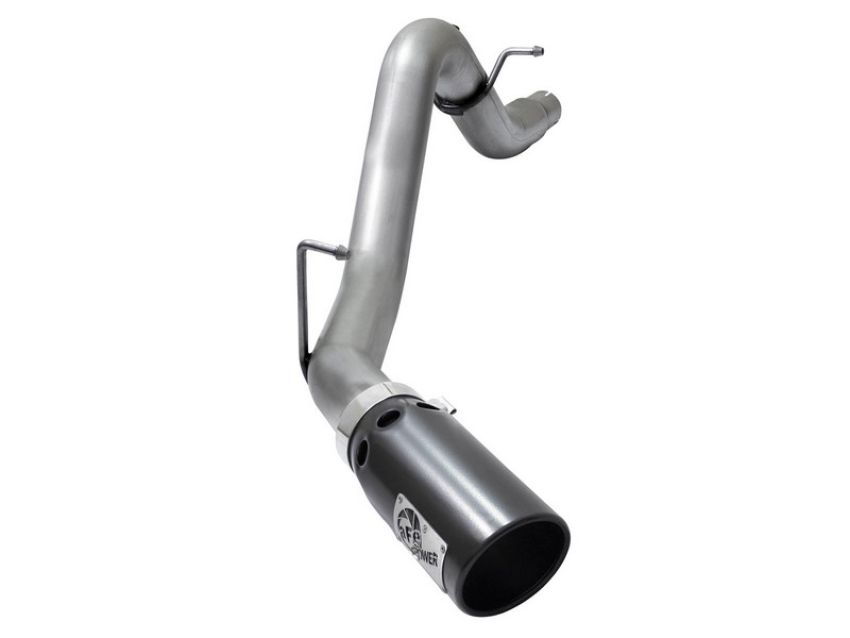 aFe Power 49-44064-B Large Bore-HD 3-1/2 IN 409 Stainless Steel DPF-Back Exhaust System w/ Black Tip