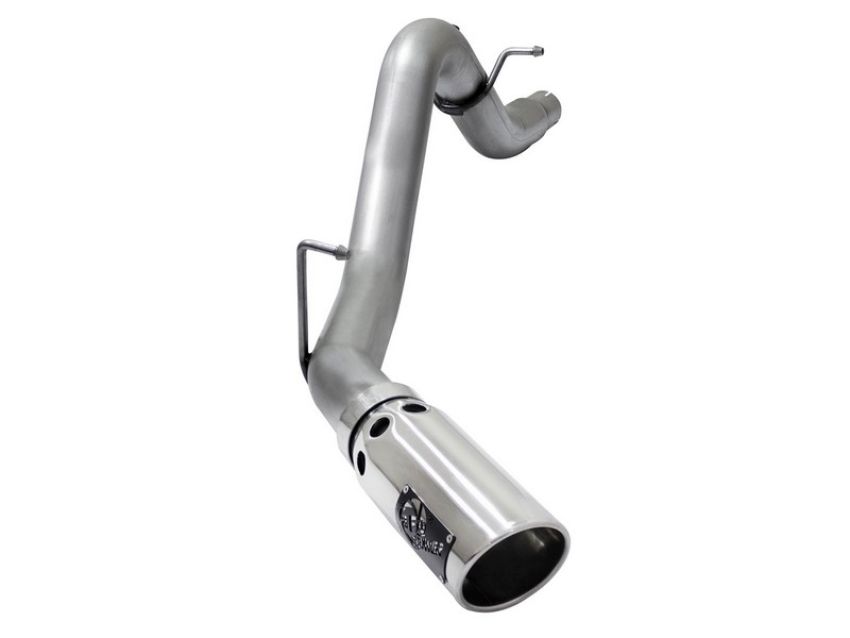 aFe Power 49-44064-P Large Bore-HD 3-1/2 IN 409 Stainless DPF-Back Exhaust System w/ Polished Tip