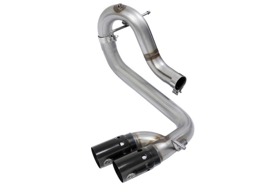 aFe Power 49-44065-B Rebel Series 3 IN 409 Stainless Steel DPF-Back Exhaust System w/Black Tip