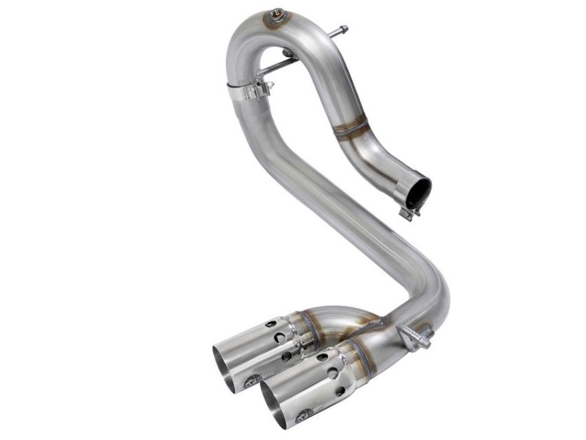 aFe Power 49-44065-P Rebel Series 3 IN 409 Stainless Steel DPF-Back Exhaust System w/Polished Tip