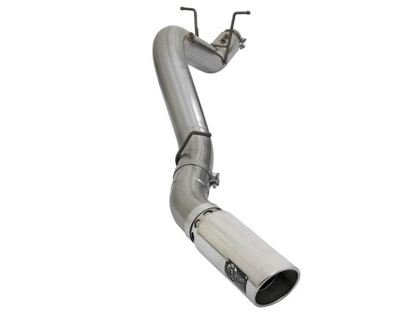 aFe Power 49-44085-P Large Bore-HD 4 IN 409 Stainless Steel DPF-Back Exhaust System w/Polished Tip