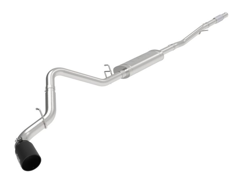 aFe Power 49-44107-B Apollo GT Series 3 IN 409 Stainless Steel Cat-Back Exhaust System w/ Black Tip