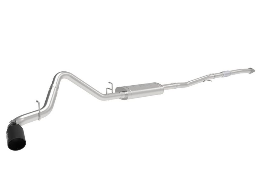 aFe Power 49-44108-B Apollo GT Series 3 IN 409 Stainless Steel Cat-Back Exhaust System w/ Black Tip
