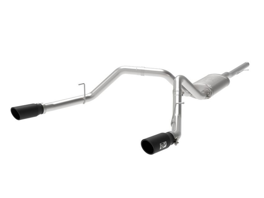aFe Power 49-44112-B Apollo GT Series 3 IN 409 Stainless Steel Cat-Back Exhaust System w/ Black Tip