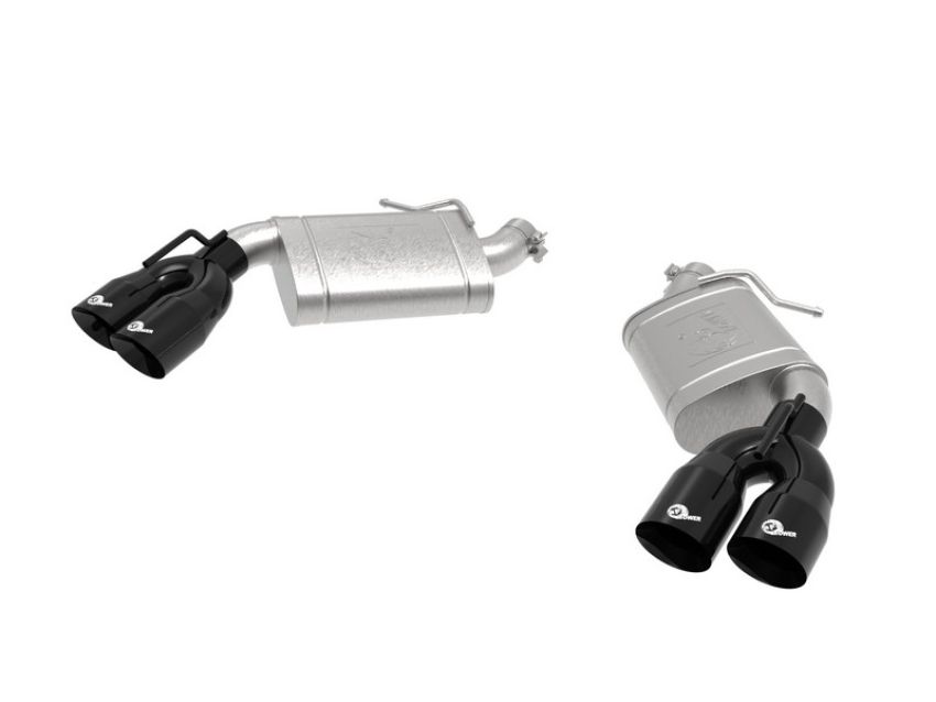 aFe Power 49-44119-B MACH Force-Xp 2-1/2 IN 409 Stainless Steel Axle-Back Exhaust System Black