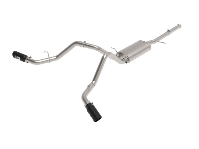 aFe Power 49-44134-B Apollo GT Series 3 IN Cat-Back Exhaust System w/ Dual Rear-Side Exit Black Tips