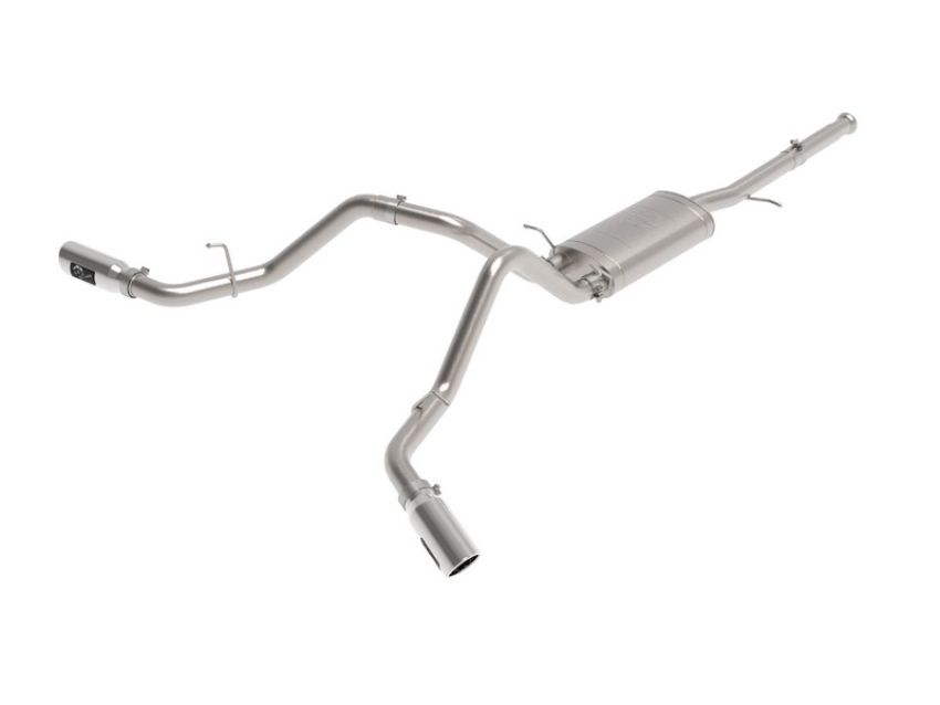 aFe Power 49-44134-P Apollo GT Series 3 IN Cat-Back Exhaust System w/ Dual Rear-Side Exit Polish Tips