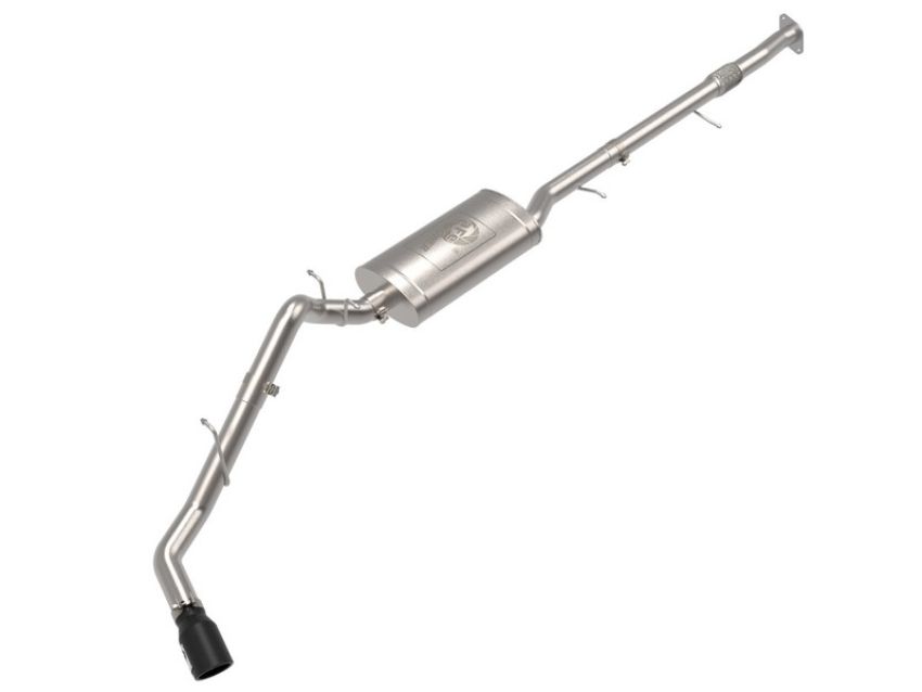 aFe Power 49-44141-B Apollo GT Series 3 IN 409 Stainless Steel Cat-Back Exhaust System w/ Black Tip